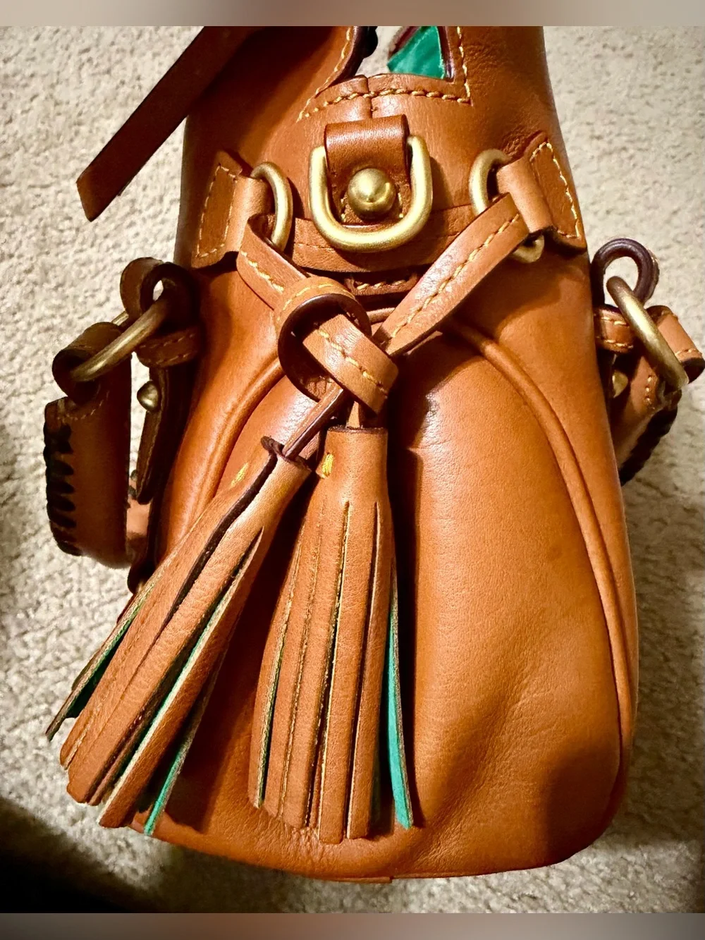 Dooney & Bourke Florentine Micro Satchel Natural